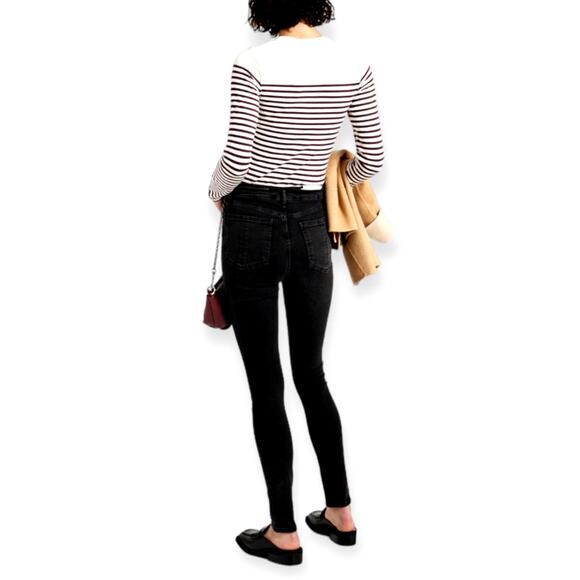 Rag & Bone Black High-Rise Skinny Jeans | Size 27 - Picture 5 of 6
